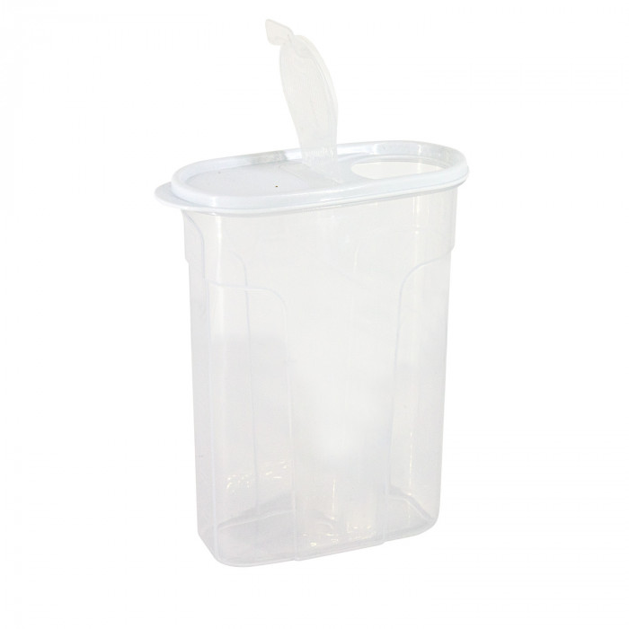 BOTE CON TAPA DISPENSADORA 2400ML (24,5x9,5x17,5cm) 7HOUSE RT.1