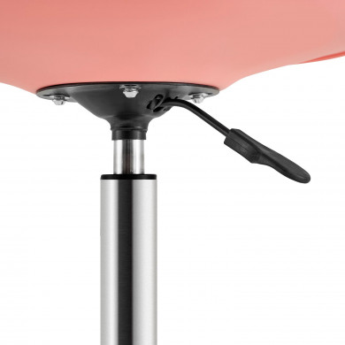 SILLA ESCRITORIO CON RUEDAS ROSA 97X47X58CM THINIA HOME SILLA ESCRITORIO CON RUEDAS ROSA 97X47X58CM THINIA HOME