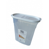 BOTE CON TAPA DISPENSADORA 2400ML (24,5x9,5x17,5cm) 7HOUSE RT.1