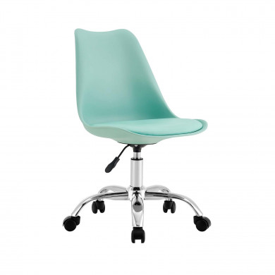 SILLA ESCRITORIO CON RUEDAS VERDE 97X47X58CM THINIA HOME SILLA ESCRITORIO CON RUEDAS VERDE 97X47X58CM THINIA HOME
