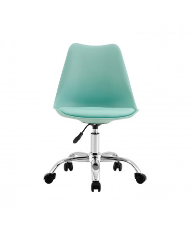 SILLA ESCRITORIO CON RUEDAS VERDE 97X47X58CM THINIA HOME