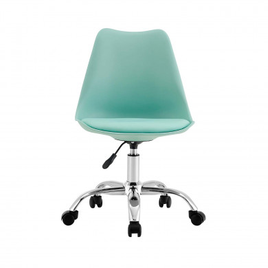 SILLA ESCRITORIO CON RUEDAS VERDE 97X47X58CM THINIA HOME SILLA ESCRITORIO CON RUEDAS VERDE 97X47X58CM THINIA HOME