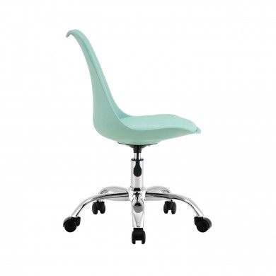 SILLA ESCRITORIO CON RUEDAS VERDE 97X47X58CM THINIA HOME SILLA ESCRITORIO CON RUEDAS VERDE 97X47X58CM THINIA HOME