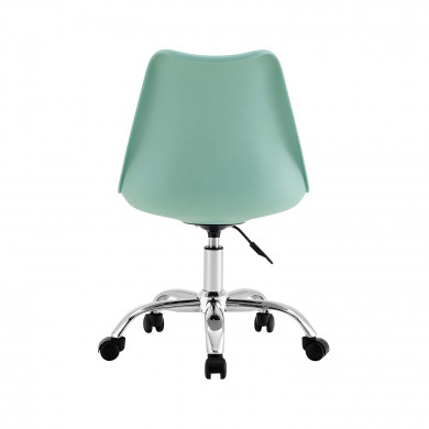 SILLA ESCRITORIO CON RUEDAS VERDE 97X47X58CM THINIA HOME SILLA ESCRITORIO CON RUEDAS VERDE 97X47X58CM THINIA HOME