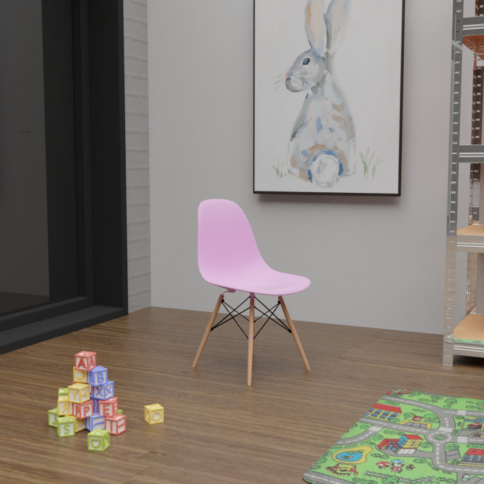 SILLA INFANTIL ROSA 60X36X31CM THINIA HOME