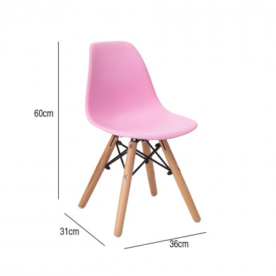 SILLA INFANTIL ROSA 60X36X31CM THINIA HOME SILLA INFANTIL ROSA 60X36X31CM THINIA HOME