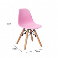 SILLA INFANTIL ROSA 60X36X31CM THINIA HOME