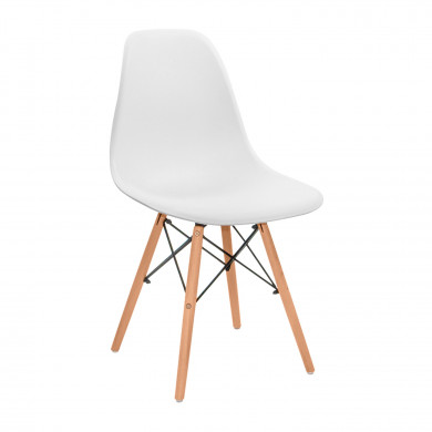 SILLA COMEDOR BLANCA 81X50,5X46,5CM 7H SEVEN HOUSE