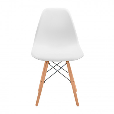 SILLA COMEDOR BLANCA 81X50,5X46,5CM 7H SEVEN HOUSE
