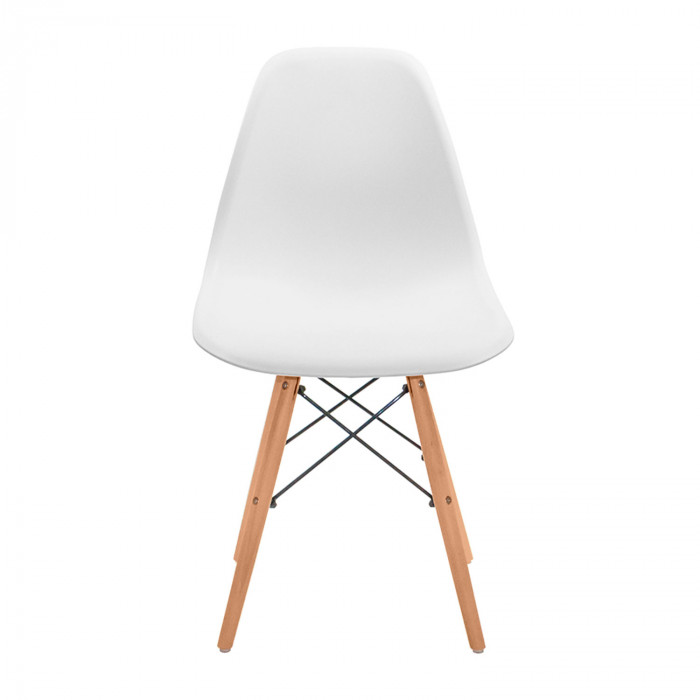 SILLA COMEDOR BLANCA 81X50,5X46,5CM 7H SEVEN HOUSE