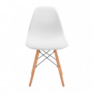 SILLA COMEDOR BLANCA 81X50,5X46,5CM 7H SEVEN HOUSE