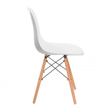 SILLA COMEDOR BLANCA 81X50,5X46,5CM 7H SEVEN HOUSE