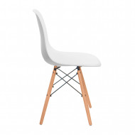 SILLA COMEDOR BLANCA 81X50,5X46,5CM 7H SEVEN HOUSE