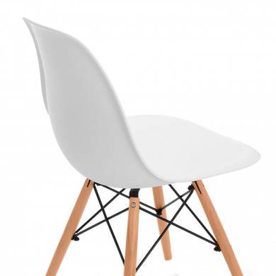 SILLA COMEDOR BLANCA 81X50,5X46,5CM 7H SEVEN HOUSE