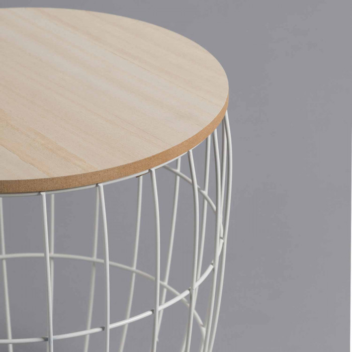 SET 3 MESITAS TRIBAL BLANCO THINIA HOME