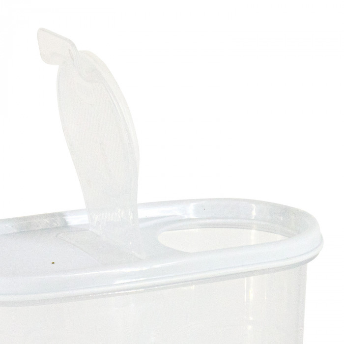 BOTE CON TAPA DISPENSADORA 2400ML (24,5x9,5x17,5cm) 7HOUSE RT.1