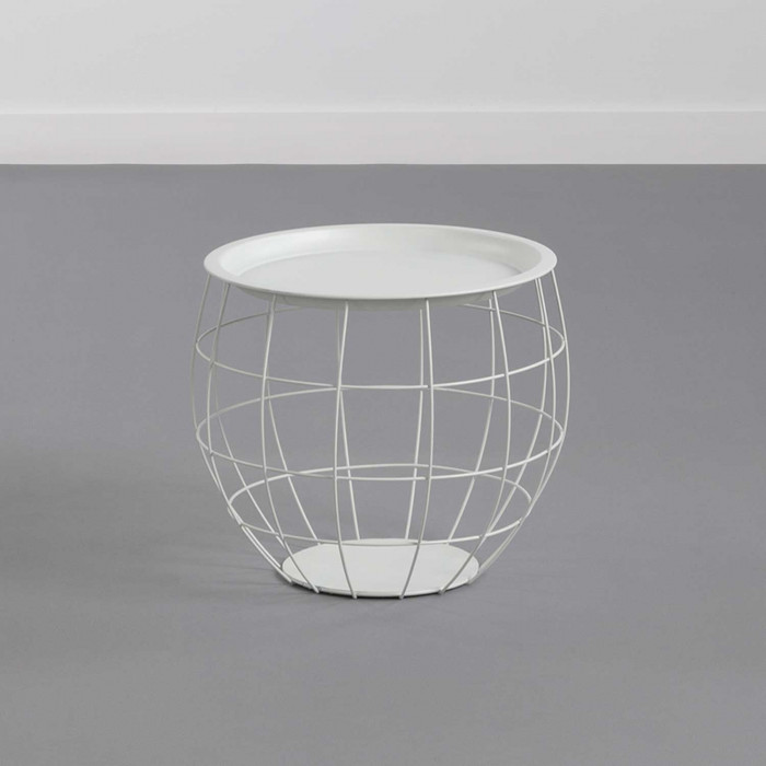 SET 3 MESITAS BALOON BLANCO THINIA HOME