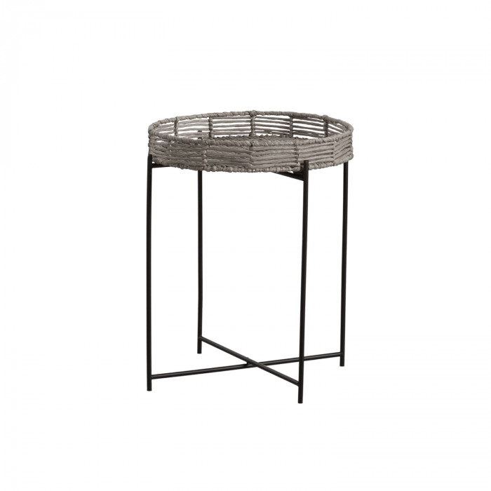 MESITA TEA GRIS 45X50 THINIA HOME