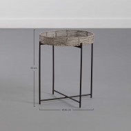 MESITA TEA GRIS 45X50 THINIA HOME