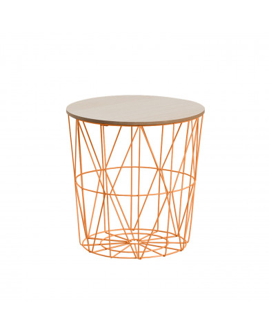 MESA AUXILIAR CESTA NATURAL 40X41 31CM THINIA HOME