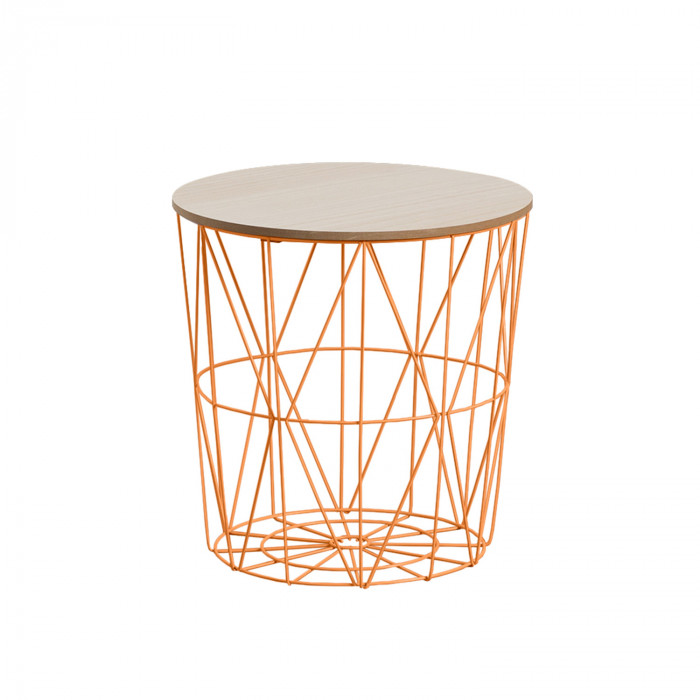 MESA AUXILIAR CESTA NATURAL 40X41 31CM THINIA HOME