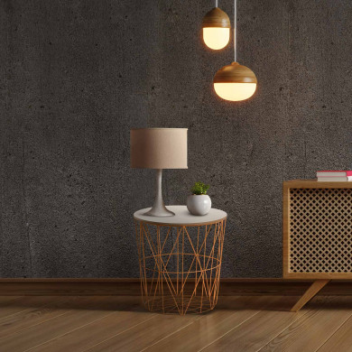 MESA AUXILIAR CESTA NATURAL 40X41 31CM THINIA HOME MESA AUXILIAR CESTA NATURAL 40X41 31CM THINIA HOME