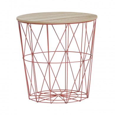 MESA AUXILIAR CESTA NATURAL2 40X41 31CM THINIA HOME MESA AUXILIAR CESTA NATURAL2 40X41 31CM THINIA HOME