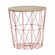 MESA AUXILIAR CESTA NATURAL2 40X41 31CM THINIA HOME