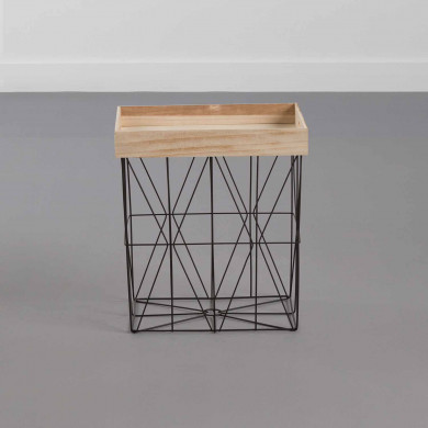 MESA AUXILIAR TRAY CUADRADA 41.5X32X47CM THINIA HOME MESA AUXILIAR TRAY CUADRADA 41.5X32X47CM THINIA HOME