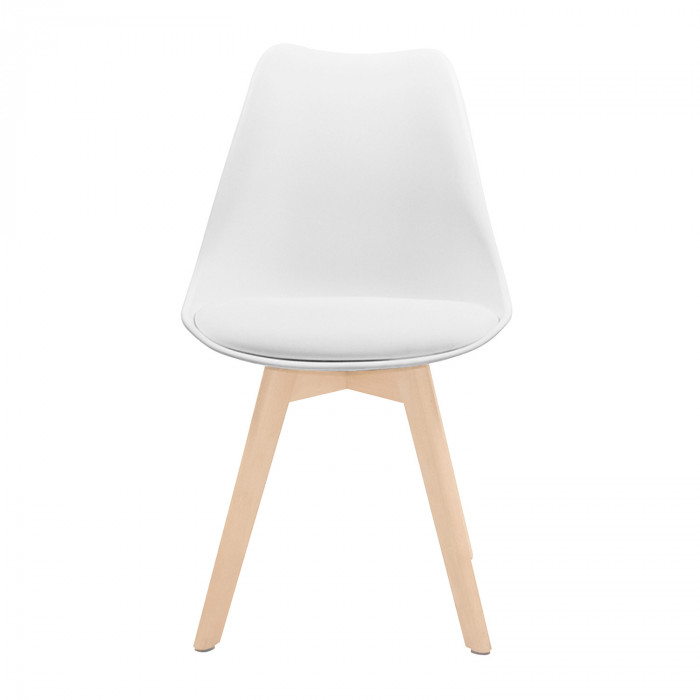 SILLA COMEDOR BLANCA 83X53.5X48.5CM 7H SEVEN HOUSE