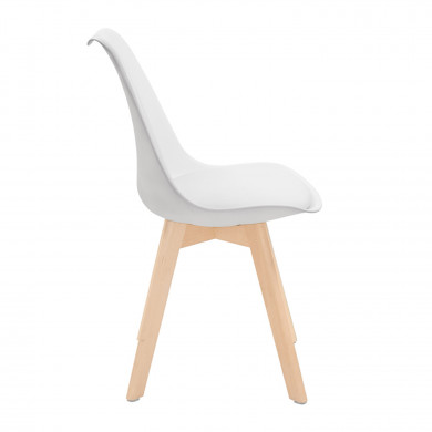 SILLA COMEDOR BLANCA 83X53.5X48.5CM 7H SEVEN HOUSE