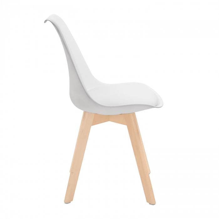 SILLA COMEDOR BLANCA 83X53.5X48.5CM 7H SEVEN HOUSE