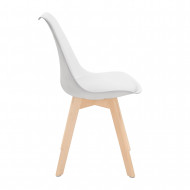 SILLA COMEDOR BLANCA 83X53.5X48.5CM 7H SEVEN HOUSE