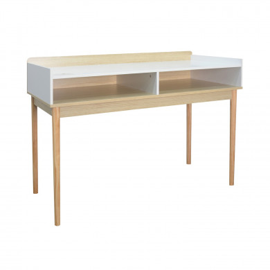 MESA CONSOLA BLANCA 2 ORGANIZADORES 83.5X110X50CM THINIA HOME