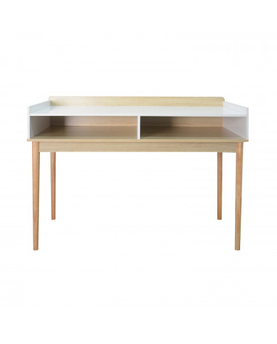 MESA CONSOLA BLANCA 2 ORGANIZADORES 83.5X110X50CM THINIA HOME