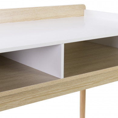 MESA CONSOLA BLANCA 2 ORGANIZADORES 83.5X110X50CM THINIA HOME