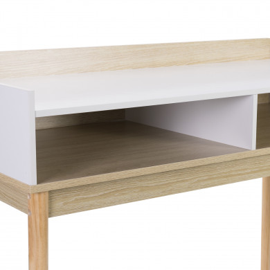 MESA CONSOLA BLANCA 2 ORGANIZADORES 83.5X110X50CM THINIA HOME