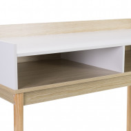 MESA CONSOLA BLANCA 2 ORGANIZADORES 83.5X110X50CM THINIA HOME