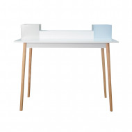 MESA CON CAJÓN BLANCA 83.5X110X50CM THINIA HOME