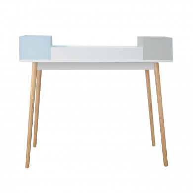 ESCRITORIO BLANCO CON 3 ORGANIZADORES 90X100X50CM THINIA HOME ESCRITORIO BLANCO CON 3 ORGANIZADORES 90X100X50CM THINIA HOME