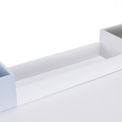 ESCRITORIO BLANCO CON 3 ORGANIZADORES 90X100X50CM THINIA HOME ESCRITORIO BLANCO CON 3 ORGANIZADORES 90X100X50CM THINIA HOME