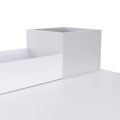 ESCRITORIO BLANCO CON 3 ORGANIZADORES 90X100X50CM THINIA HOME ESCRITORIO BLANCO CON 3 ORGANIZADORES 90X100X50CM THINIA HOME