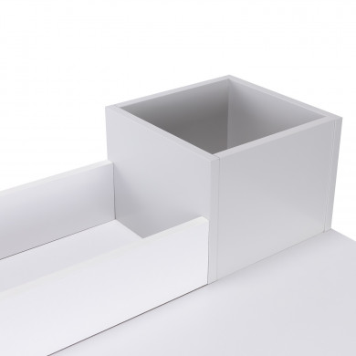 ESCRITORIO BLANCO CON 3 ORGANIZADORES 90X100X50CM THINIA HOME ESCRITORIO BLANCO CON 3 ORGANIZADORES 90X100X50CM THINIA HOME