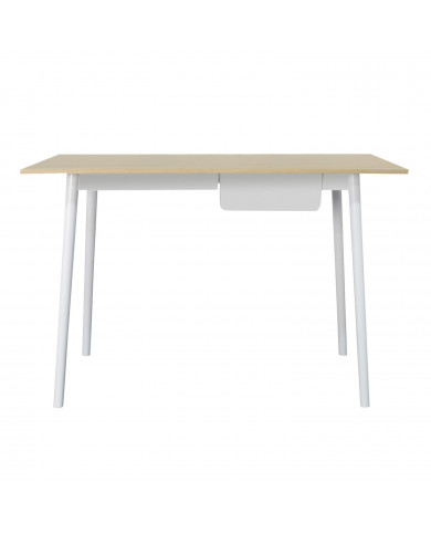 MESA CON CAJÓN BLANCA 83.5X110X50CM THINIA HOME