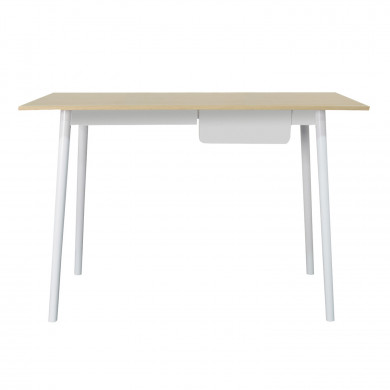 MESA CON CAJÓN BLANCA 83.5X110X50CM THINIA HOME MESA CON CAJÓN BLANCA 83.5X110X50CM THINIA HOME