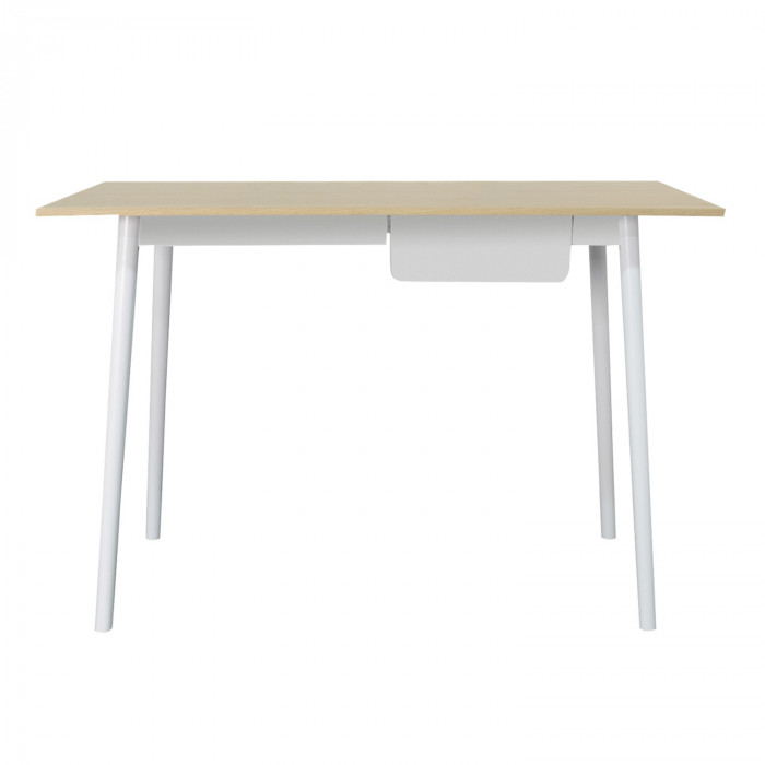 MESA CON CAJÓN BLANCA 83.5X110X50CM THINIA HOME