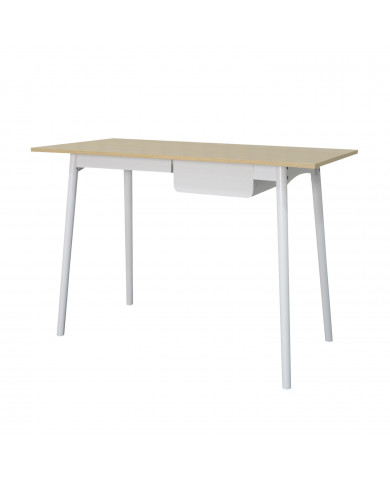 MESA CON CAJÓN BLANCA 83.5X110X50CM THINIA HOME