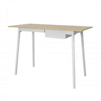 MESA CON CAJÓN BLANCA 83.5X110X50CM THINIA HOME MESA CON CAJÓN BLANCA 83.5X110X50CM THINIA HOME