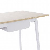 MESA CON CAJÓN BLANCA 83.5X110X50CM THINIA HOME