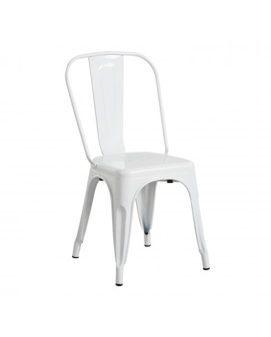 SILLA METÁLICA STRONG BLANCO 54X45X85CM THINIA HOME